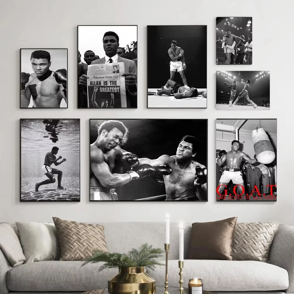 Home Office Room Inspiration - Muhammad Ali Inspirerende Bokslegende Canvas Art