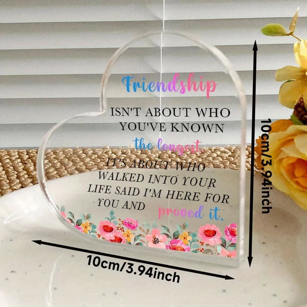 Home Office Room Inspiration - CIFBUY Acryl bord 2D plat vriendschapshart