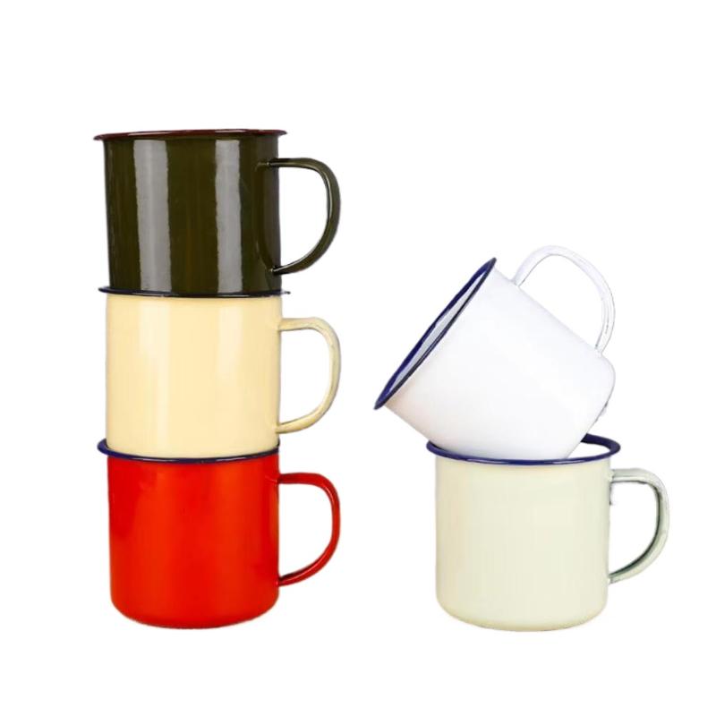 Home Office Logo - Emaille drinkbekers in meerdere kleuren en