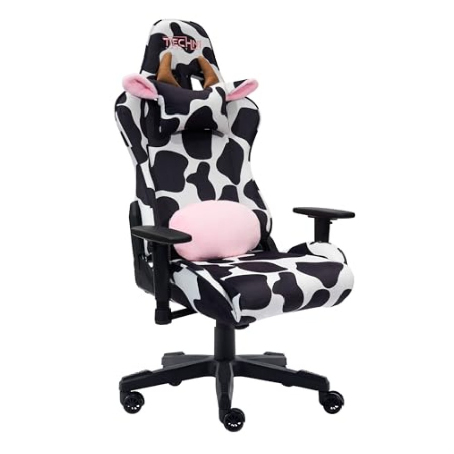 Ergonomic Office Chair - Gamingstoel voor thuiskantoor, gemaakt van zwart