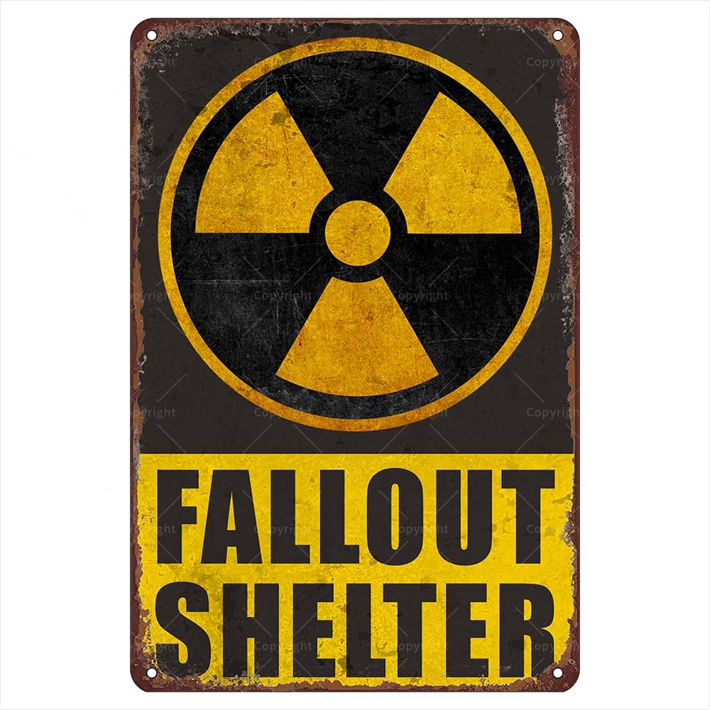 Home Office Or - Y1, Shelter Tin Sign - Vintage