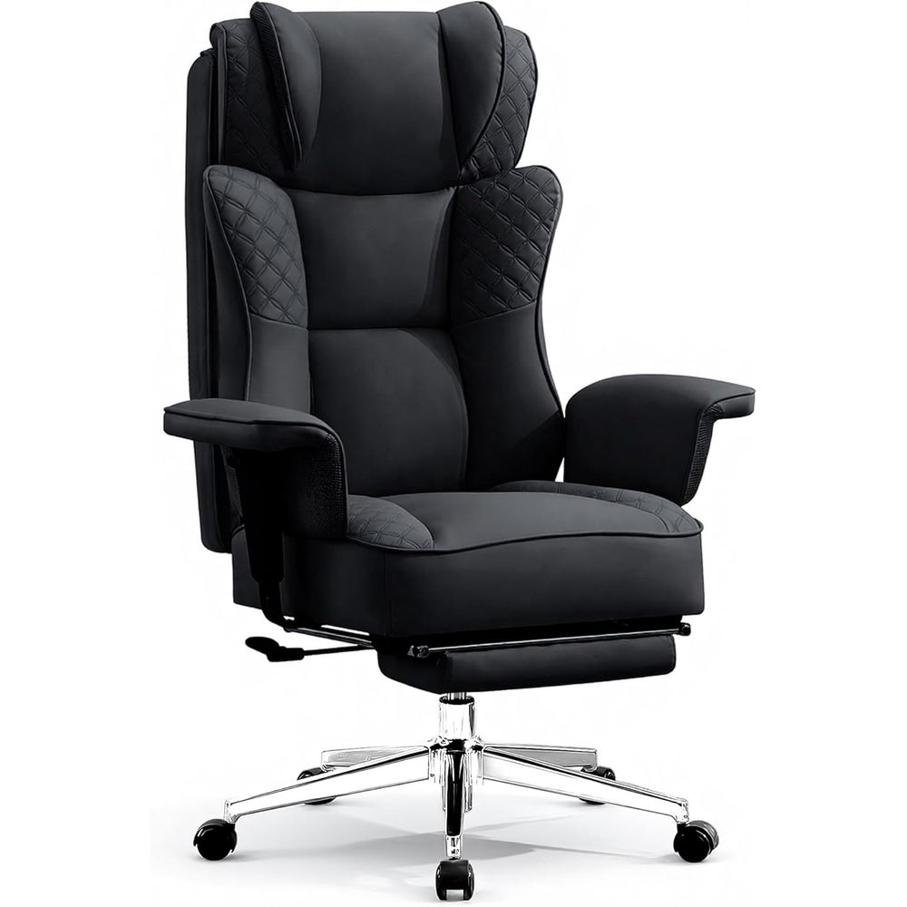 Ergonomic Office Chair - Grote en hoge bureaustoel, ergonomische lederen
