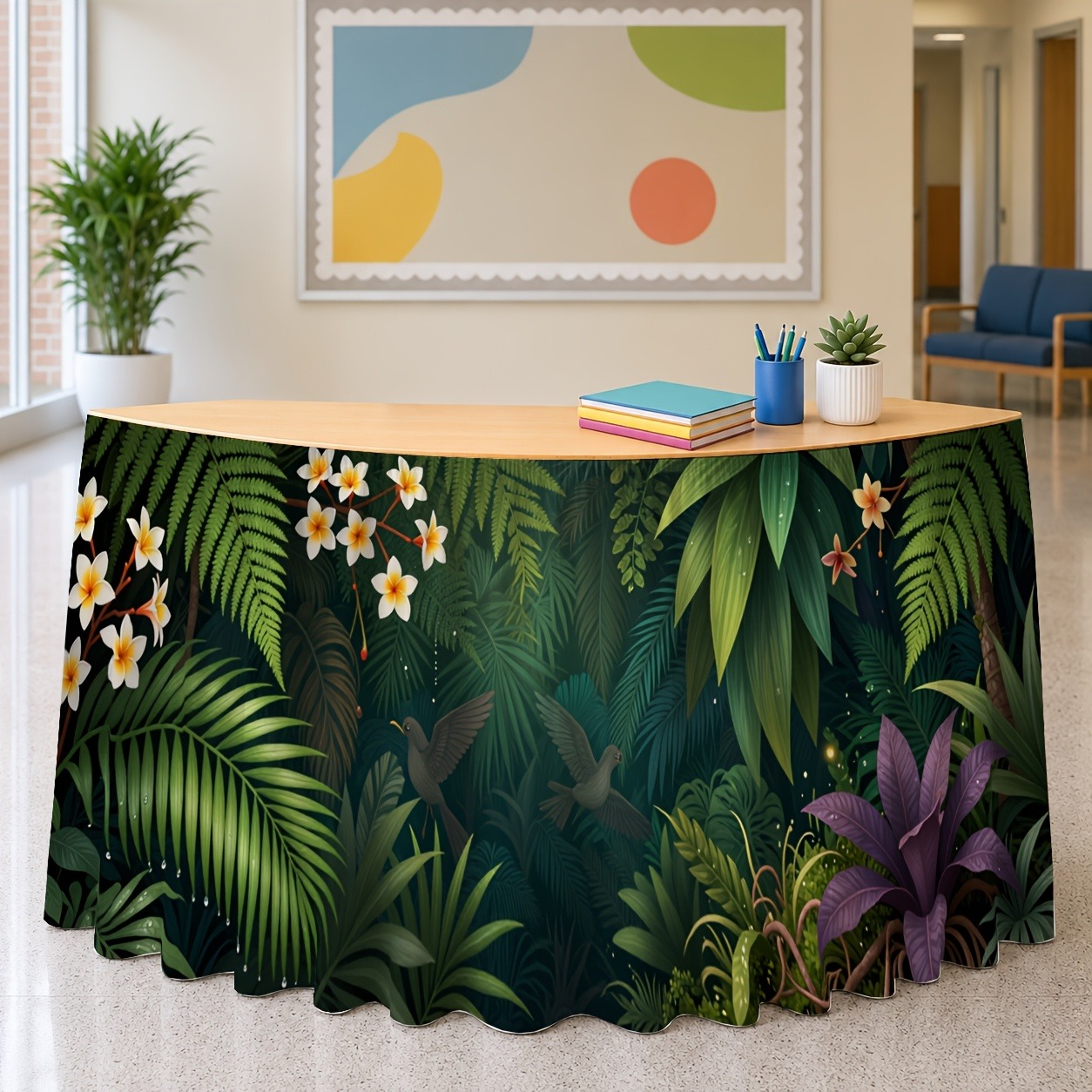 Groene exotische plantendecora - Home Office Work Table recensie en prijs