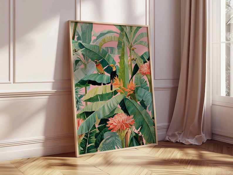 1pc Retro Tropische Canvas Pos - Home Office Or recensie en prijs