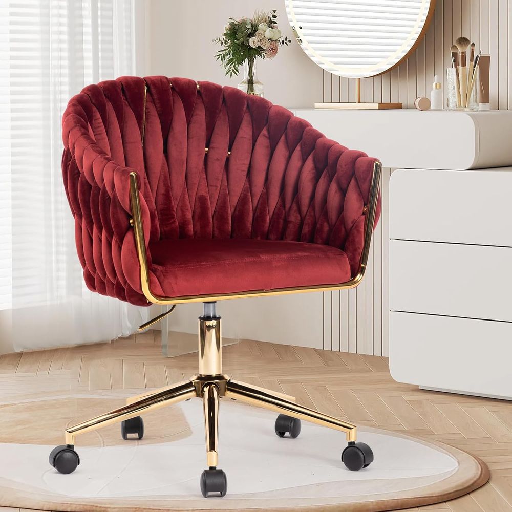 Fluwelen bureaustoel, kaptafel - Home Office Or recensie en prijs