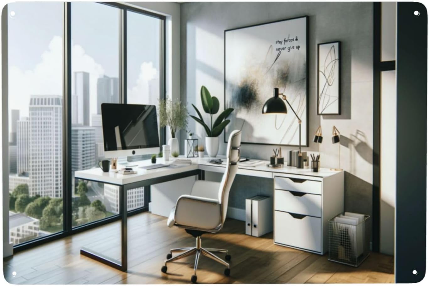 Moderne, minimalistische metal - Home Office Room Inspiration recensie en prijs