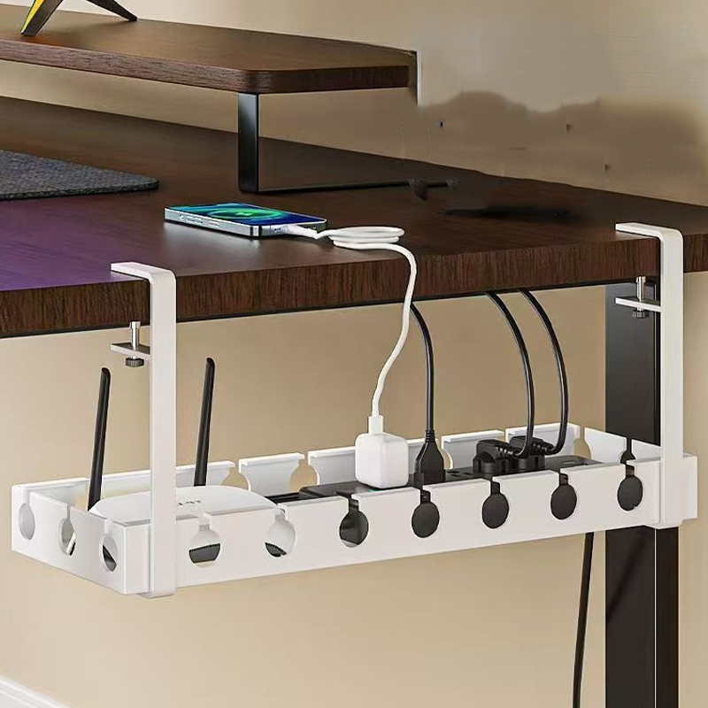 Kabelorganizer onder de tafel  - Home Office Work Table recensie en prijs