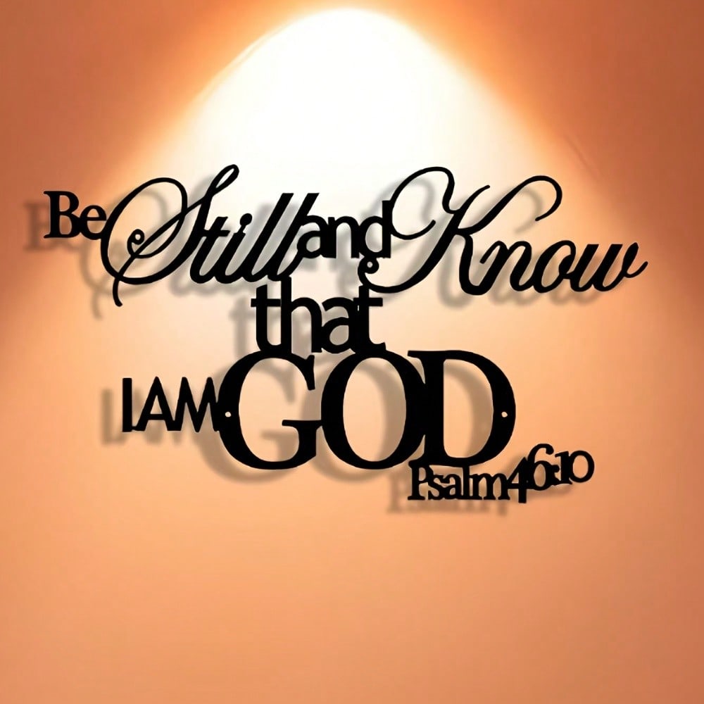 God Word Metal Wall Plaque Chr - Home Office Room Inspiration recensie en prijs