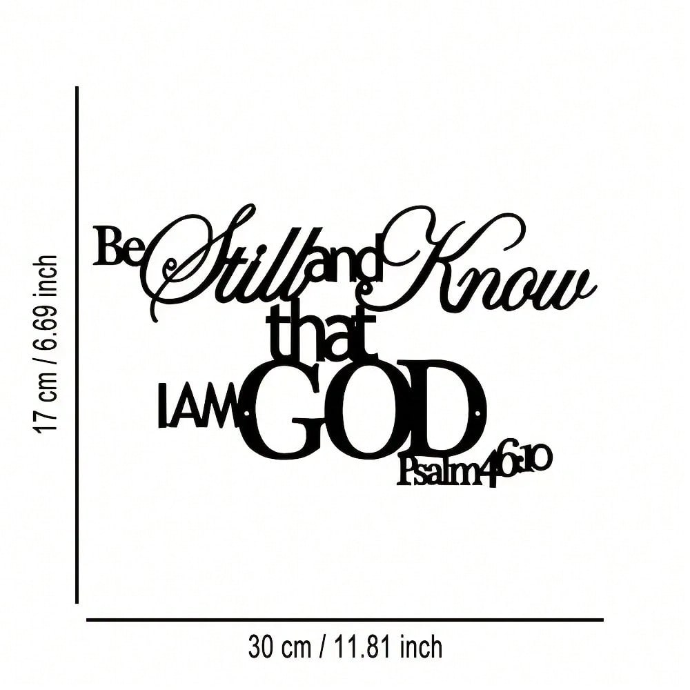 God Word Metal Wall Plaque Chr - Home Office Room Inspiration recensie en prijs