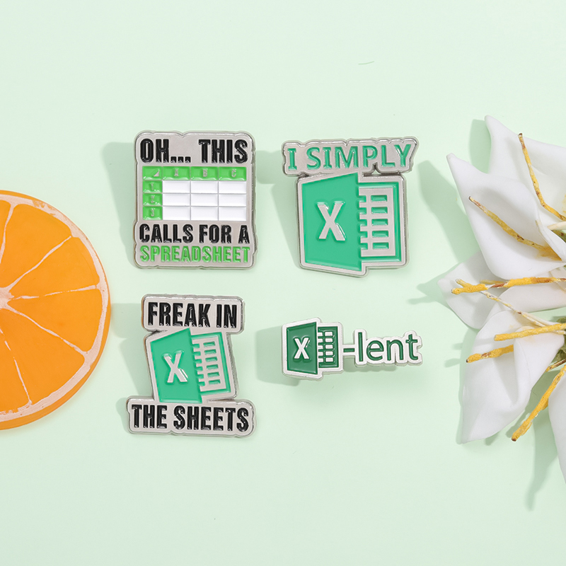 Creatieve Excel Spreadsheet Em - Home Office Logo recensie en prijs